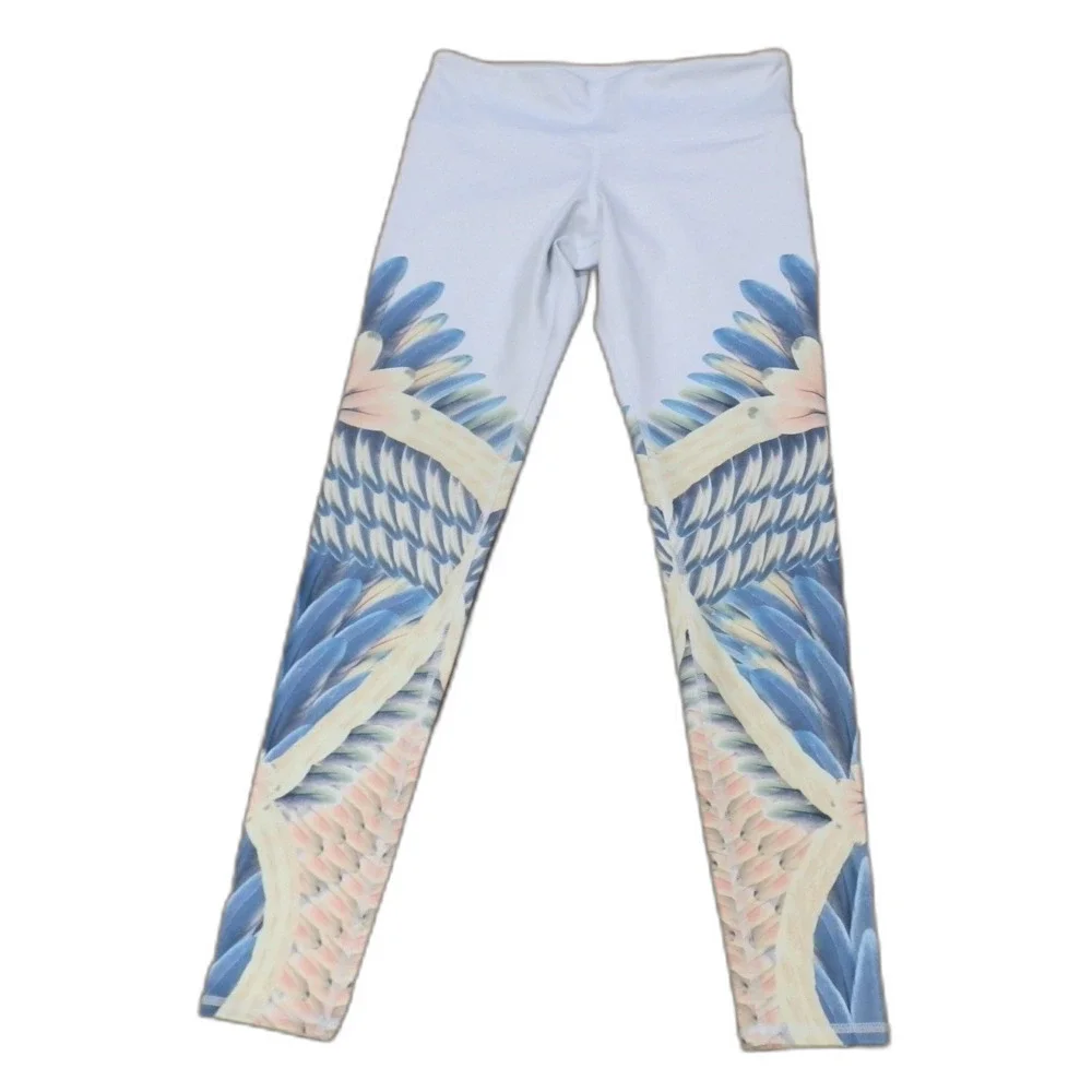 Alo Yoga Tropical Feathers Leggings Pants Women's Size Small